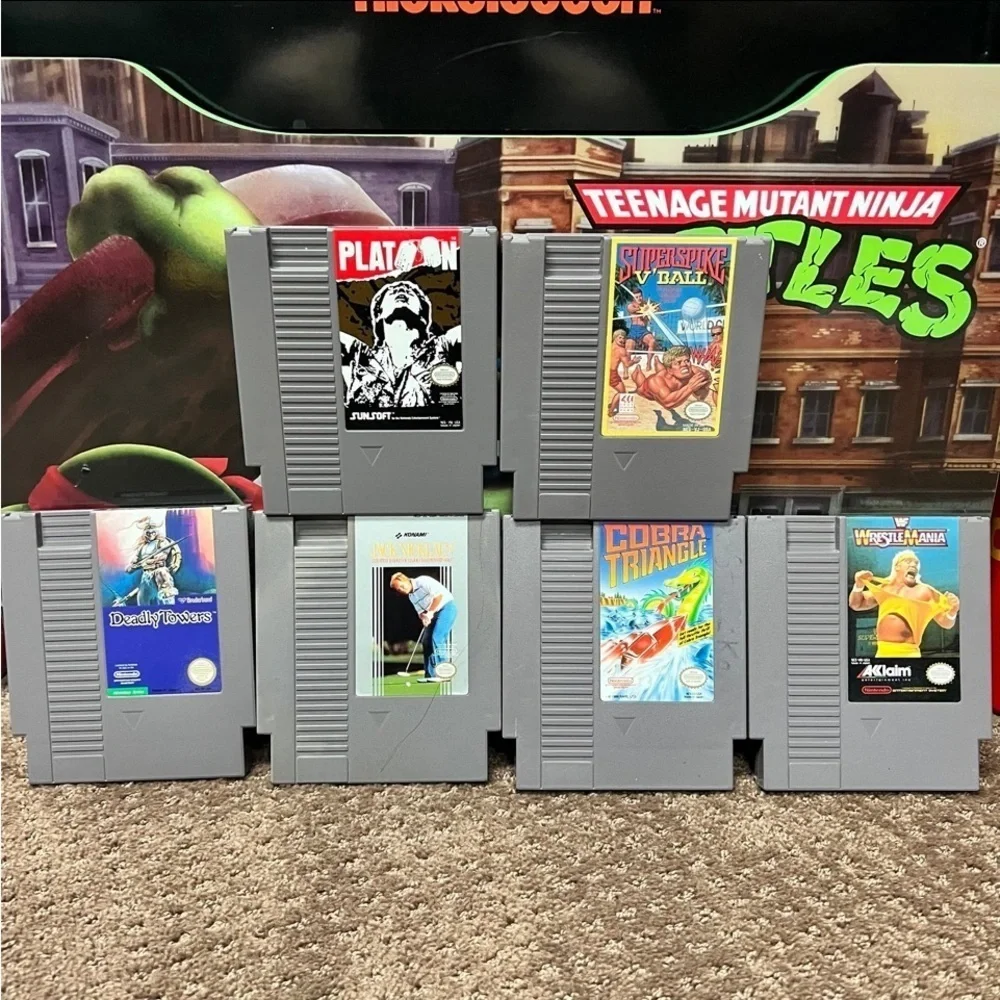 6 NES Games Tested And In Good Condition.
